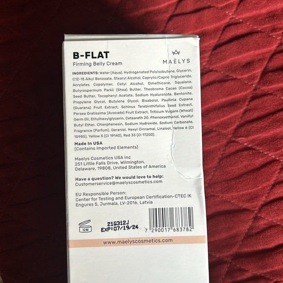 Maelys B-FLAT firming belly cream - Picture 3 of 8